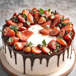 Cherry Mascarpone Cake PDF Recipe