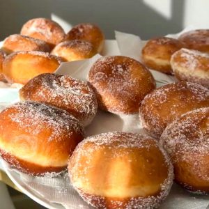 Текстовый рецепт: Пончики дрожжевые